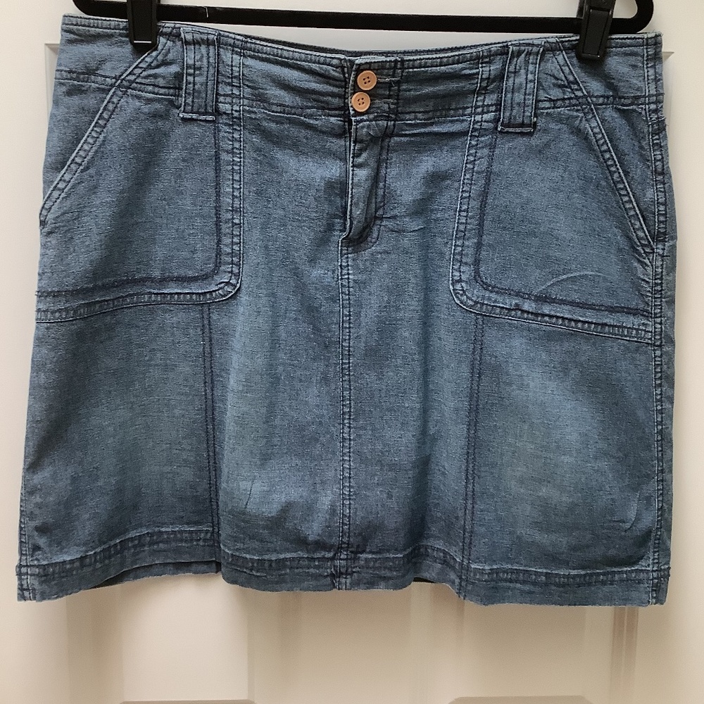 Denim Chambray Skort